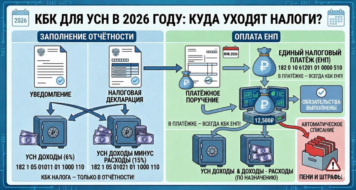 КБК ДЛЯ УСН
